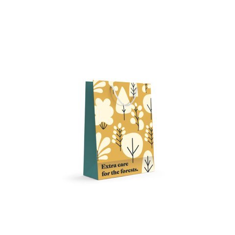 SMALL VERTICAL BAG. 100% recycled paper bag