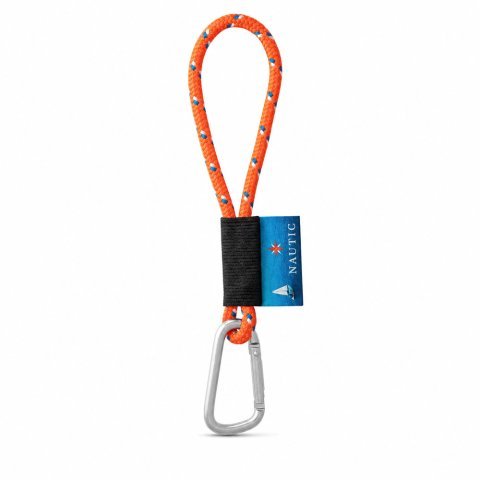 Lanyard NAUTIC Short (&Oslash; 7 mm)  -  &Eacute;chantillon - Orange hexachrome