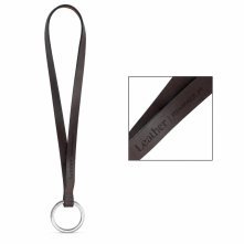 Gedrukt voorbeeld van Lanyard LEATHER Short Slim (10 mm)