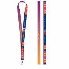 Gedrukt voorbeeld van Lanyard SUBLIMATION Long II (20 mm) van polyester