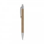KYRA. Ballpoint pen made from 100% recycled paper and details in recycled ABS (100% rABS) - Light grey