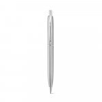 DOOLI. Stainless steel ballpoint pen (53% recycled), with shiny body - Silver