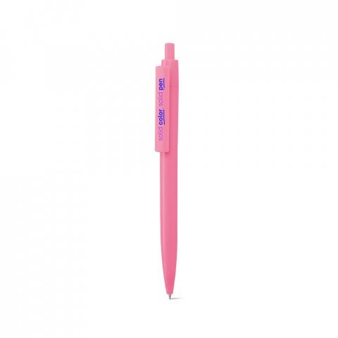 NOLWEN. ABS ballpoint pen with solid glossy finish - Light pink