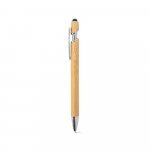 NEIL BAMBOO. Bamboo ballpoint with chrome-plated aluminium details - Natural