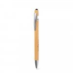 NEIL BAMBOO. Bamboo ballpoint with chrome-plated aluminium details - Natural