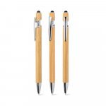 NEIL BAMBOO. Bamboo ballpoint with chrome-plated aluminium details