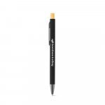 ZYLEN. Ballpoint pen in recycled aluminum (100% rAL), with rubber finish - Black