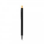 ZYLEN. Ballpoint pen in recycled aluminum (100% rAL), with rubber finish - Black