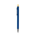 ZYLEN. Ballpoint pen in recycled aluminum (100% rAL), with rubber finish - Blue