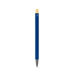 ZYLEN. Ballpoint pen in recycled aluminum (100% rAL), with rubber finish - Blue