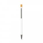 ZYLEN. Ballpoint pen in recycled aluminum (100% rAL), with rubber finish - White