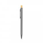 ZYLEN. Ballpoint pen in recycled aluminum (100% rAL), with rubber finish - Grey