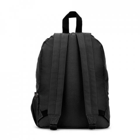 ROSARIO. Classic backpack with a timeless design in 600D recycled polyester - Black