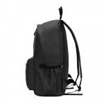 ROSARIO. Classic backpack with a timeless design in 600D recycled polyester - Black