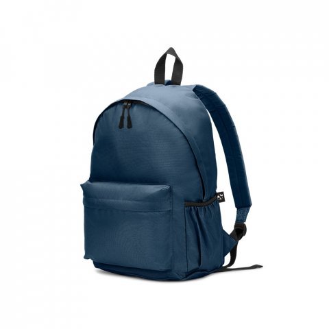 ROSARIO. Classic backpack with a timeless design in 600D recycled polyester - Blue