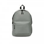 ROSARIO. Classic backpack with a timeless design in 600D recycled polyester - Light grey
