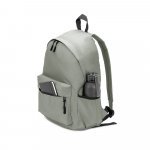 ROSARIO. Classic backpack with a timeless design in 600D recycled polyester - Light grey
