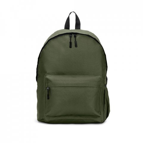 ROSARIO. Classic backpack with a timeless design in 600D recycled polyester - Dark green
