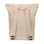SAINT. Roll top backpack in recycled cotton and recycled polyester (380 g/m&sup2;) - Natural