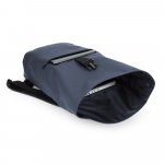 PORTLAND. The PU roll top backpack with a 16" laptop pocket - Blue
