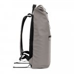 PORTLAND. The PU roll top backpack with a 16" laptop pocket - Grey