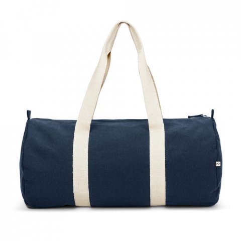 SAINT SPORT. Sports bag in recycled cotton and recycled polyester (380 g/m&sup2;) - Blue