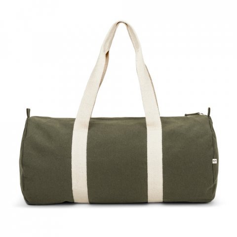 SAINT SPORT. Sports bag in recycled cotton and recycled polyester (380 g/m&sup2;) - Dark green