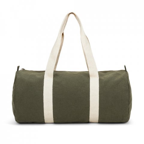 SAINT SPORT. Sports bag in recycled cotton and recycled polyester (380 g/m&sup2;) - Dark green