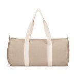 SAINT SPORT. Sports bag in recycled cotton and recycled polyester (380 g/m&sup2;) - Natural