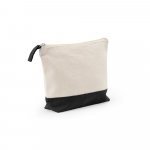 DAPHNE. 100% cotton cosmetic bag (340 g/m&sup2;) two-tone - Black
