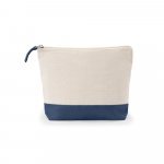 DAPHNE. 100% cotton cosmetic bag (340 g/m&sup2;) two-tone - Blue