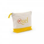 DAPHNE. 100% cotton cosmetic bag (340 g/m&sup2;) two-tone - Yellow