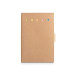 COOPER II. Notepad lipicios colorat cu 6 seturi - Natural