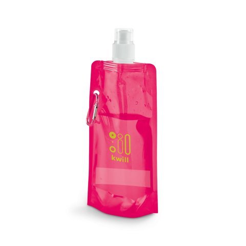 KWILL. 460 ml-es PE &ouml;sszecsukhat&oacute; palack - R&oacute;zsasz&iacute;n