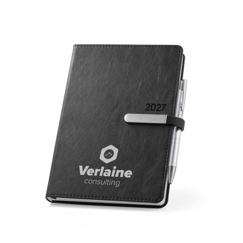 VERLAINE A5. Dagbok a5 - Svart