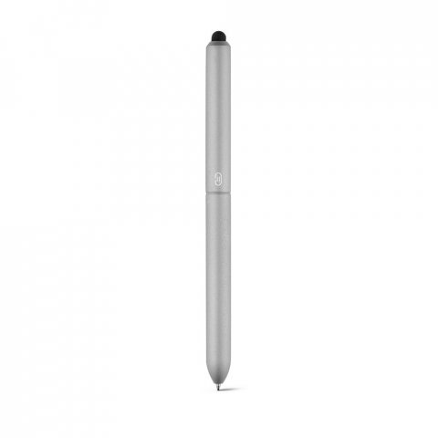 11152. Алуминиева химикалка със сензорен връх - Сатенено сребро