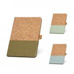 KLEE II. Bloc-notes A5 en li&egrave;ge et lin avec pages lign&eacute;es