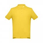 THC ADAM II. Polo para homem de manga curta em algod&atilde;o - Amarelo