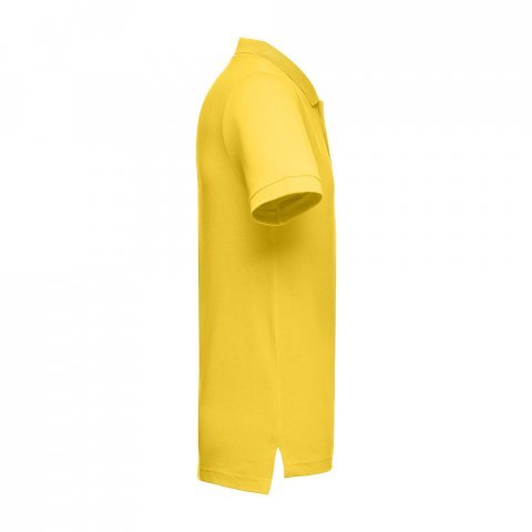 THC ADAM II. Polo para homem de manga curta em algod&atilde;o - Amarelo
