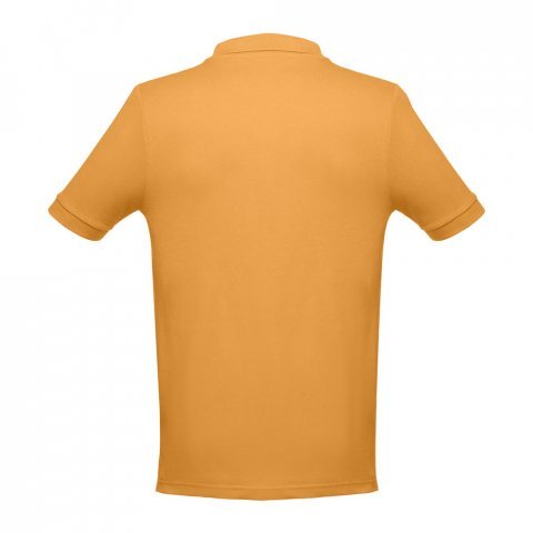 THC ADAM II. Polo para homem de manga curta em algod&atilde;o - Amarelo escuro