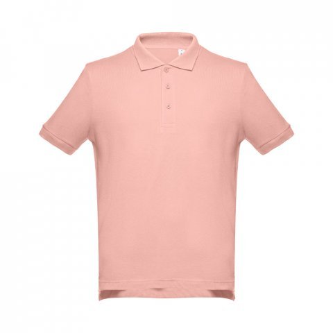 THC ADAM II. Polo para homem de manga curta em algod&atilde;o - Salm&atilde;o