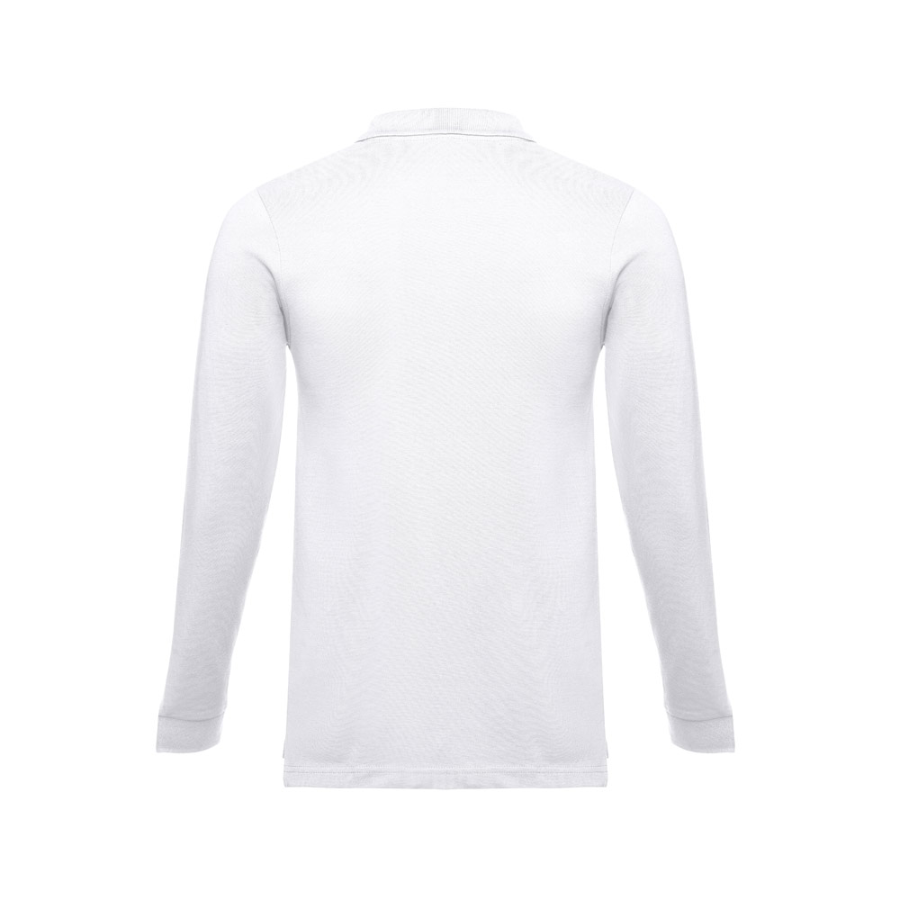 THC BERN WH II. Polo da uomo in cotone a maniche lunghe