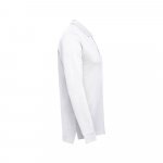 THC BERN WH II. Polo de manga comprida para homem em algod&atilde;o - Branco