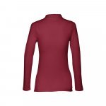 THC BERN WOMEN II. Women's long sleeve polo shirt - Burgundy