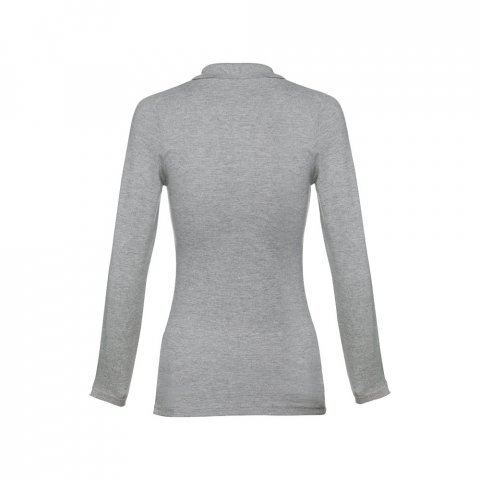 THC BERN WOMEN II. Women's long sleeve polo shirt - Heather light grey