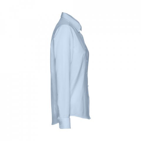 THC TOKYO WOMEN II. Lang&auml;rmeliges Oxford-Hemd f&uuml;r Frauen - Hellblau