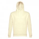 THC PHOENIX II. Sweatshirt (unissexo) com capuz em algod&atilde;o e poli&eacute;ster - Amarelo pastel