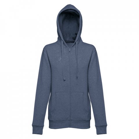 THC AMSTERDAM WOMEN II. Sweatshirt para senhora em algod&atilde;o e poli&eacute;ster - Azul matizado