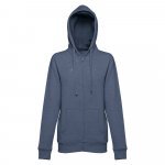 THC AMSTERDAM WOMEN II. Sweatshirt para senhora em algod&atilde;o e poli&eacute;ster - Azul matizado