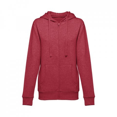 THC AMSTERDAM WOMEN II. Sweatshirt para senhora em algod&atilde;o e poli&eacute;ster - Vermelho matizado